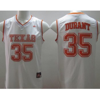 Texas Longhorns #35 Kevin Durant White College Basketball Jersey