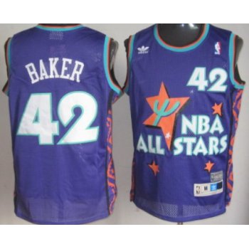 NBA 1995 All-Star #42 Vin Baker Purple Swingman Throwback Jersey
