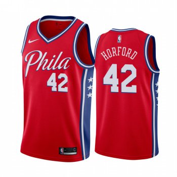 Nike 76ers #42 Al Horford Red 2019-20 Statement Edition NBA Jersey