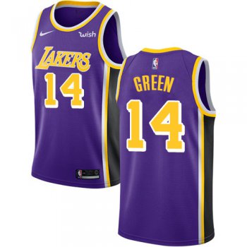 Nike Lakers #14 Danny Green Purple NBA Swingman Statement Edition Jersey