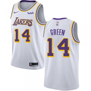 Nike Lakers #14 Danny Green White NBA Swingman Association Edition Jersey