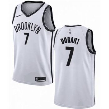 Men's Brooklyn Nets #7 Kevin Durant Nike White Swingman 2019-20 Jersey