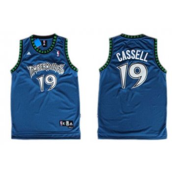 Minnesota Timberwolves #19 Sam Cassell Blue Swingman Jersey