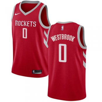 Nike Rockets #0 Russell Westbrook Red NBA Swingman Icon Edition Jersey