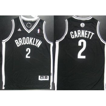 Brooklyn Nets #2 Kevin Garnett Revolution 30 Swingman Black Jersey