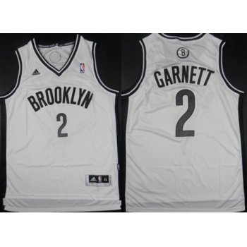 Brooklyn Nets #2 Kevin Garnett Revolution 30 Swingman White Jersey