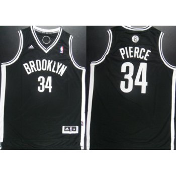 Brooklyn Nets #34 Paul Pierce Revolution 30 Swingman Black Jersey
