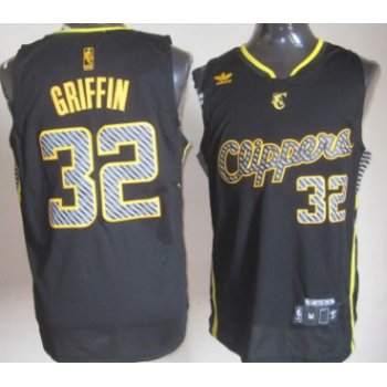 Los Angeles Clippers #32 Blake Griffin Black Electricity Fashion Jersey