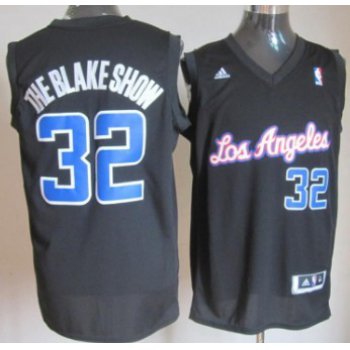 Los Angeles Clippers #32 The Blake Show Black With Blue Fashion Jersey