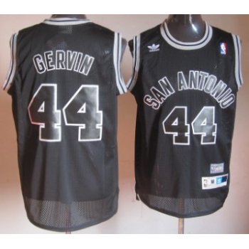 San Antonio Spurs #44 George Gervin Black Throwback Swingman Jersey