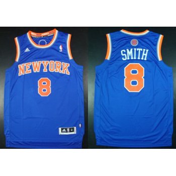 New York Knicks #8 J.R. Smith Revolution 30 Swingman 2013 Blue Jersey