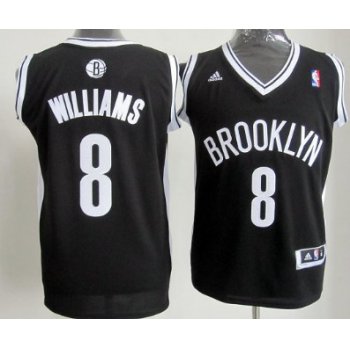 Brooklyn Nets #8 Deron Williams Revolution 30 Swingman Black Jersey