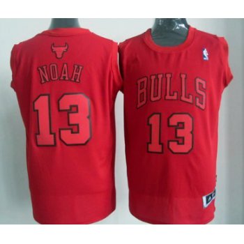 Chicago Bulls #13 Joakim Noah Revolution 30 Swingman Red Big Color Jersey