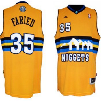 Denver Nuggets #35 Kenneth Faried Revolution 30 Swingman Yellow Jersey