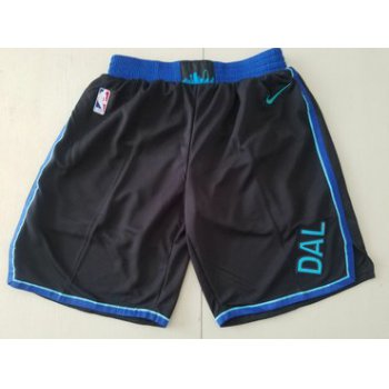Men Nike Dallas Mavericks Black NBA Swingman City Edition Shorts