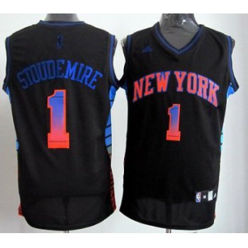 New York Knicks #1 Amare Stoudemire 2012 Vibe Black Fashion Jersey