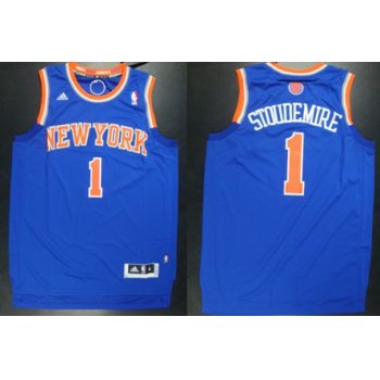 New York Knicks #1 Amare Stoudemire Revolution 30 Swingman 2013 Blue Jersey