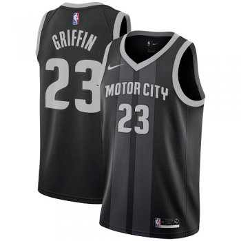 Nike Detroit Pistons #23 Blake Griffin Black NBA Swingman City Edition Jersey