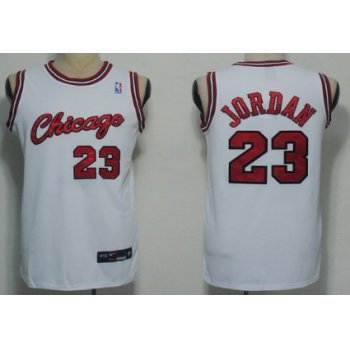 Chicago Bulls #23 Michael Jordan 1984-1985 Rookie White Authentic Jersey