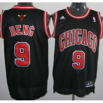Chicago Bulls #9 Luol Deng Revolution 30 Swingman Black Jersey