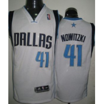 Dallas Mavericks #41 Dirk Nowitzki White Swingman Jersey