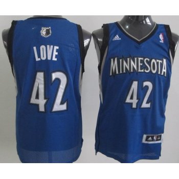 Minnesota Timberwolves #42 Kevin Love Blue Swingman Jersey