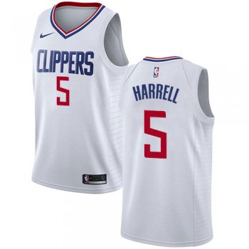 Nike Clippers #5 Montrezl Harrell White NBA Swingman Association Edition Jersey