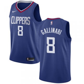 Nike Clippers #8 Danilo Gallinari Blue NBA Swingman Icon Edition Jersey