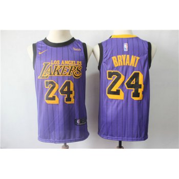 Nike Los Angeles Lakers #24 Kobe Bryant 2019 City Edition Nike Swingman Jersey