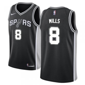 Nike Spurs #8 Patty Mills Black NBA Swingman Icon Edition Jersey