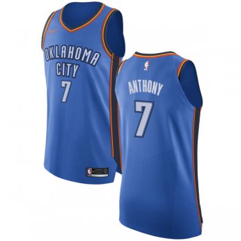 Nike Oklahoma City Thunder #7 Carmelo Anthony Blue NBA Authentic Icon Edition Jersey