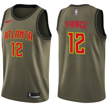 Nike Atlanta Hawks #12 Taurean Prince Green Salute to Service NBA Swingman Jersey