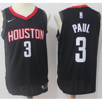 Nike Houston Rockets #3 Chris Paul Black NBA Authentic Statement Edition Jersey