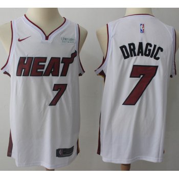 Nike Miami Heat #7 Goran Dragic White NBA Swingman Association Edition Jersey