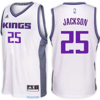 Sacramento Kings #25 Justin Jackson Home White New Swingman Jersey
