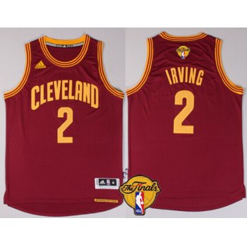 Men's Cleveland Cavaliers #2 Kyrie Irving 2017 The NBA Finals Patch Red Jersey