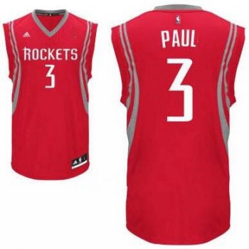 Men's Houston Rockets #3 Chris Paul Red Stitched NBA Adidas Revolution 30 Swingman Jersey