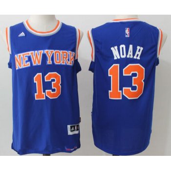 Men's New York Knicks #13 Joakim Noah Blue Stitched NBA Adidas Revolution 30 Swingman Jersey