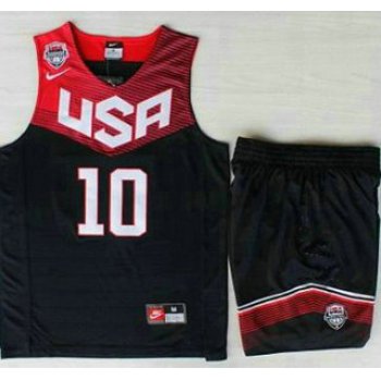 2014 USA Dream Team #10 Kyrie Irving Blue Basketball Jersey Suits