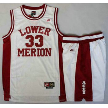 Lower Merion #33 Kobe Bryant White Basketball Jerseys Shorts Suits