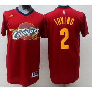 Men's Cleveland Cavaliers #2 Kyrie Irving Revolution 30 Swingman 2014 New Red Fashion Short-Sleeved Jersey