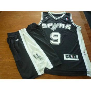 San Antonio Spurs 9 Tony Parker Latin Nights black Basketball Suit