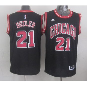 Chicago Bulls #21 Jimmy Butler Revolution 30 Swingman 2014 New Black Jersey