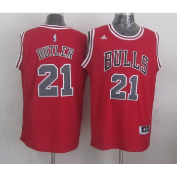 Chicago Bulls #21 Jimmy Butler Revolution 30 Swingman 2014 New Red Jersey
