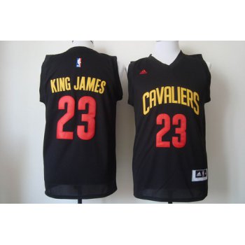 Cleveland Cavaliers #23 King James 2015 Black Fashion Jersey
