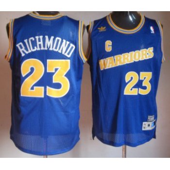 Golden State Warriors #23 Mitch Richmond 1988-89 Blue Swingman Throwback Jersey