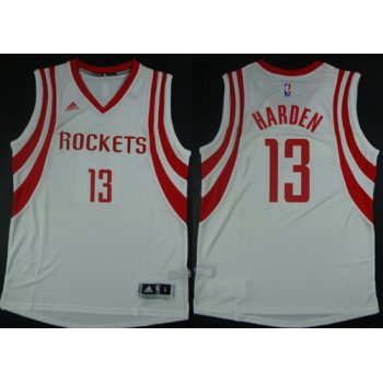 Houston Rockets #13 James Harden Revolution 30 Swingman 2014 White Red Jersey