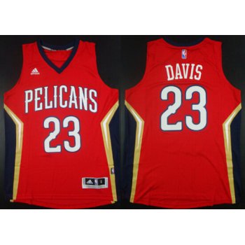 New Orleans Pelicans #23 Anthony Davis Revolution 30 Swingman Red Jersey