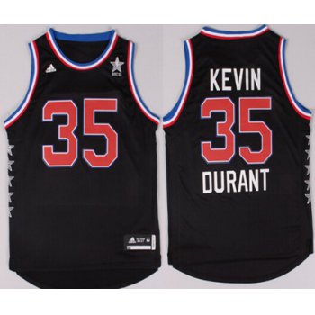 2015 NBA Western All-Stars #35 Kevin Durant Revolution 30 Swingman Black Jersey