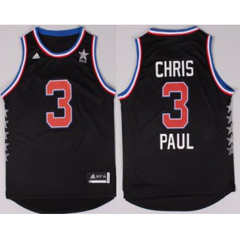2015 NBA Western All-Stars #3 Chris Paul Revolution 30 Swingman Black Jersey